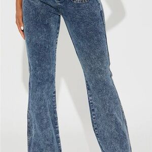 Fashion Nova Blue Flare & Wide Leg Jeans